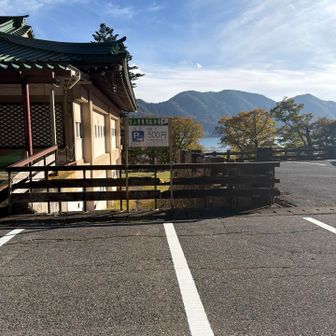 駐車場が、また絶景