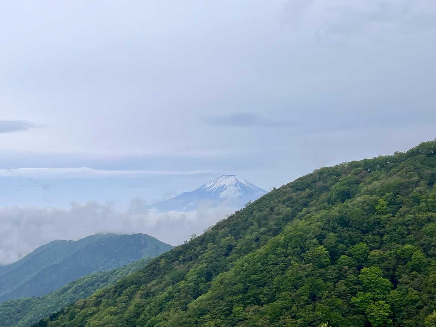 富士山がガスに覆われて行く