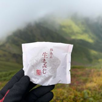 戸蔦別岳登り返し後、補給
あんぱんを車に忘れたので、ポーチに入れておいて良かった。