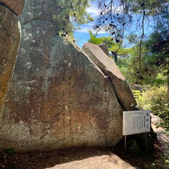 「瀬戸のうたみち」は江戸時代に向島、尾道を訪れて瀬戸の情景を歌った詩歌を自然石に刻み込んだ碑が続く道です🧐