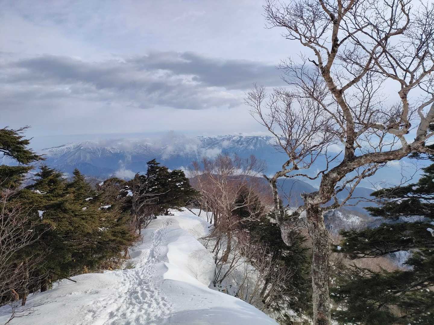 步って来た稜線✨