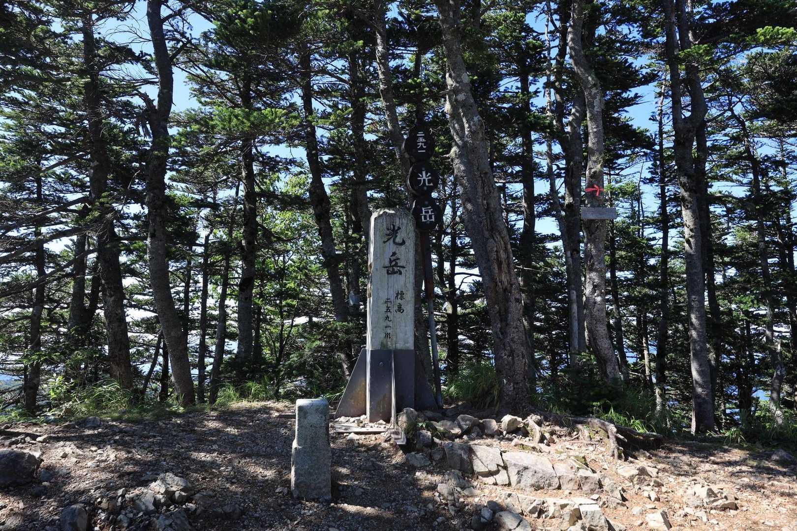 芝沢ゲート-易老渡-大木の広場-苔平-小聖岳-聖岳-南岳- 周回コースの写真