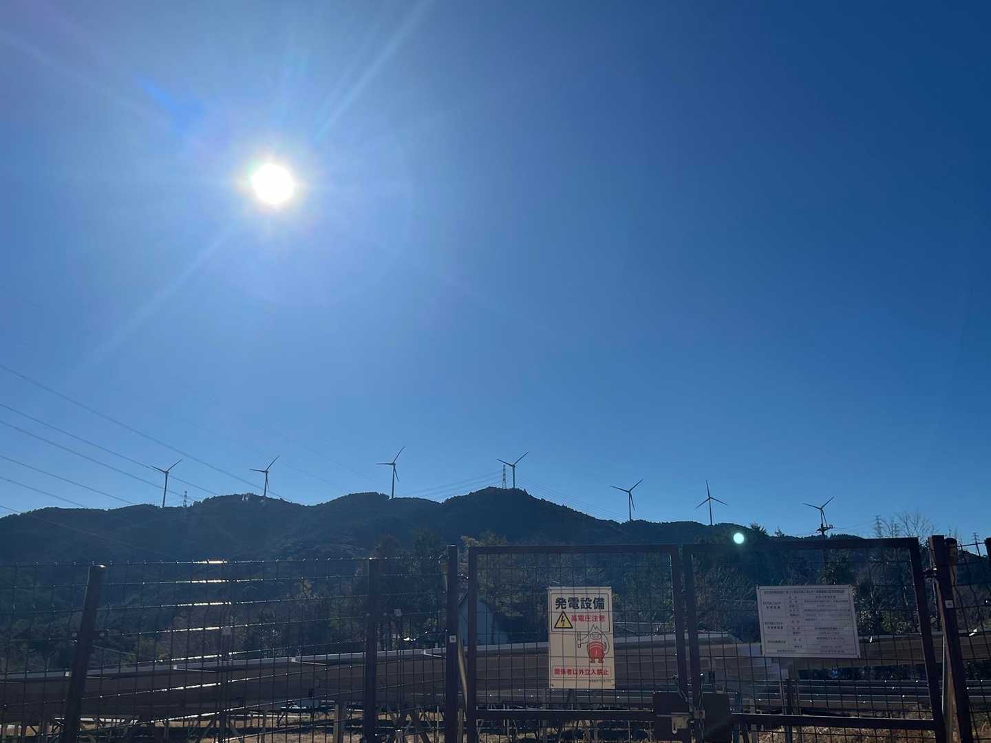 風力発電の風車がカッコいい