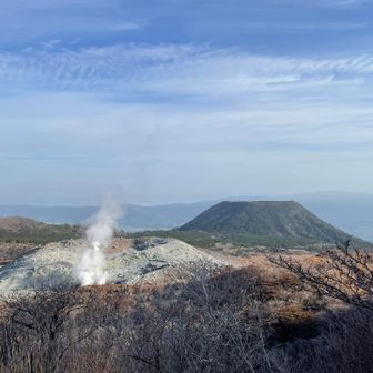 噴煙ゴーゴーと音を立てています