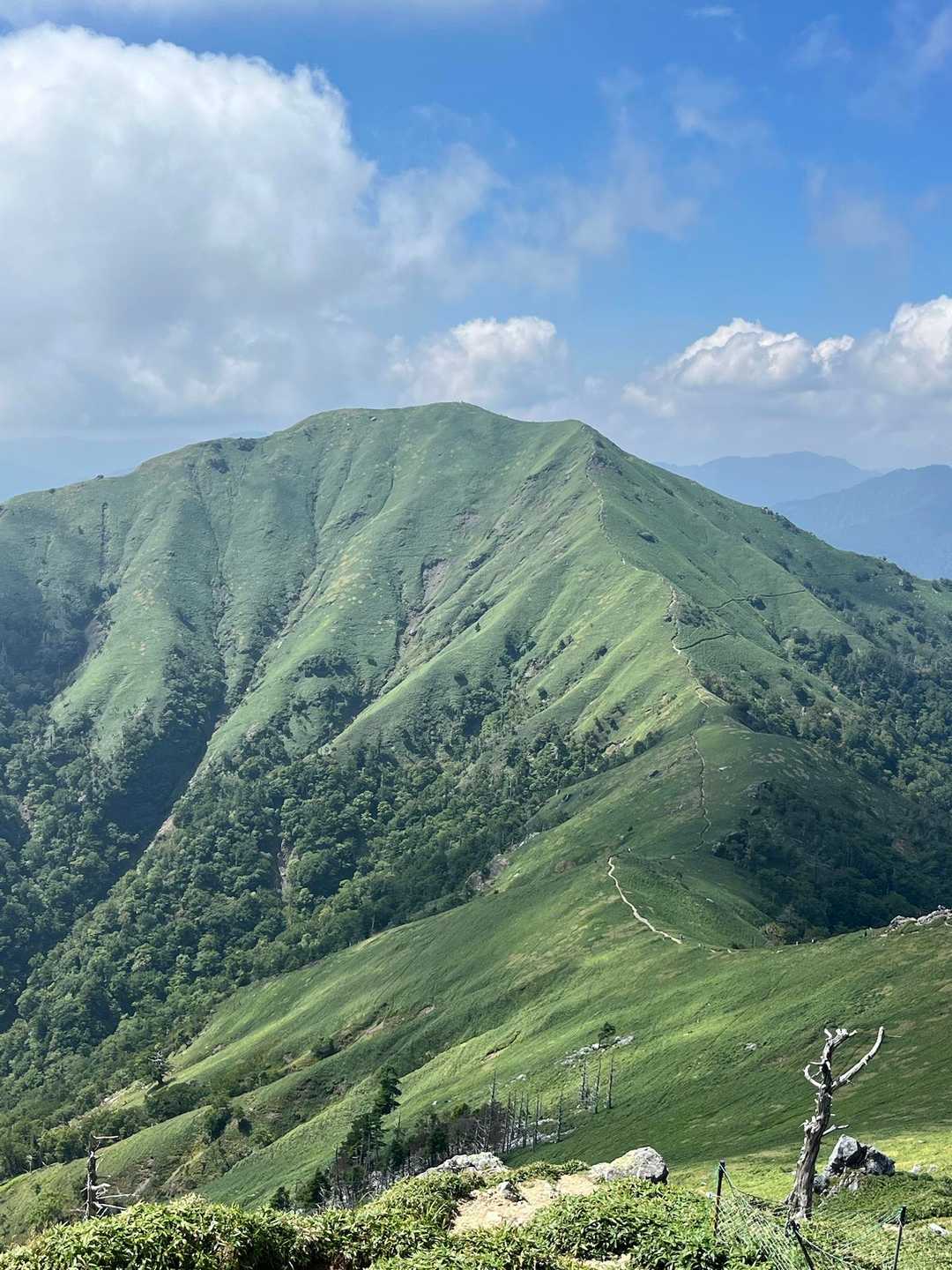 見ノ越登山口-ジロウギュウ峠-次郎笈 往復コースの写真