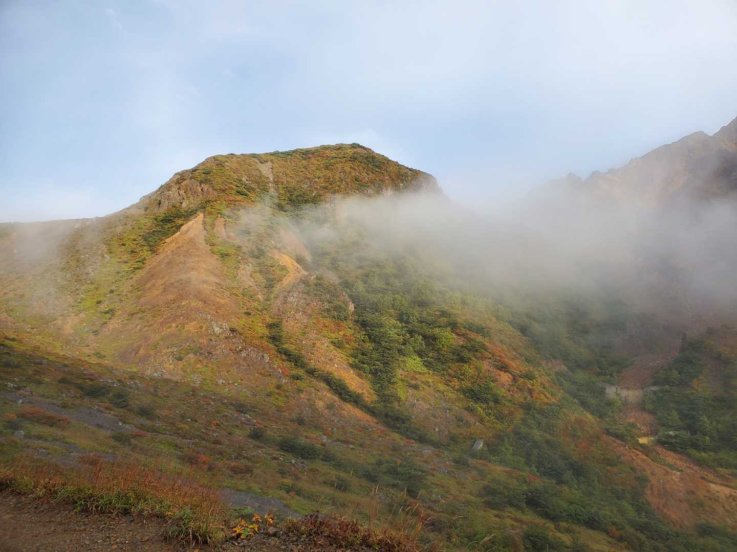 峠の茶屋登山口-日の出平-南月山 往復コースの写真