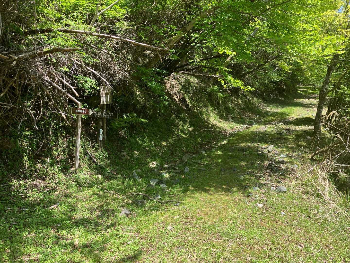 左側に看板あり