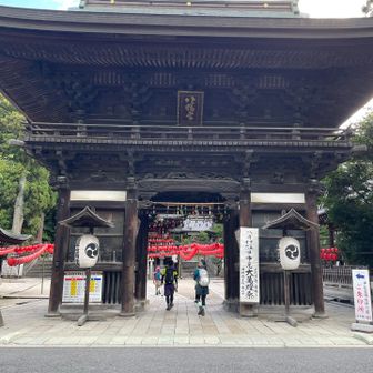 先ずは八幡宮にお参り、下山後は混雑してました