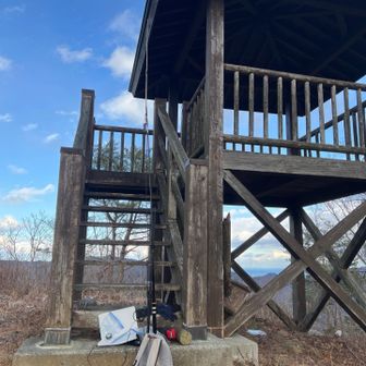 ここでも無線を楽しみました！ここでは3局と交信で来ましたが、やはり寒く、手と口がかじかみ無理せず早めに撤退しました。