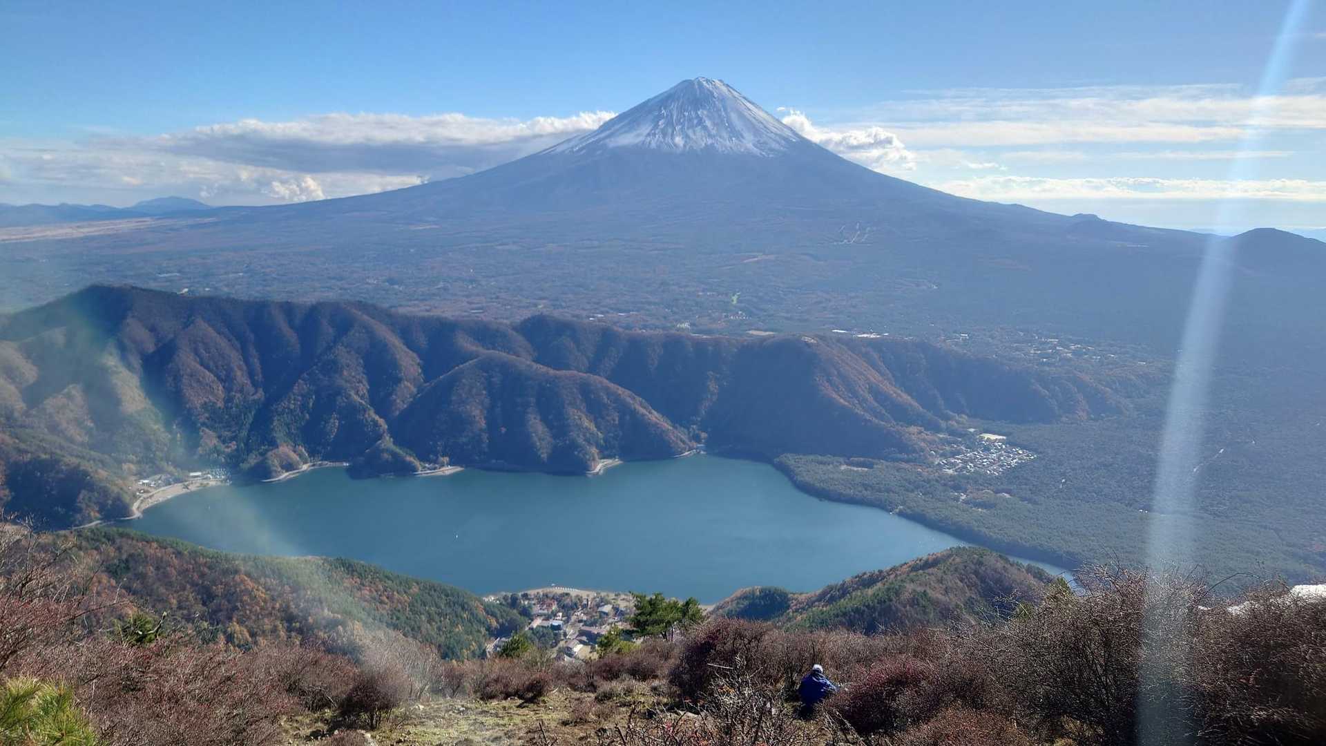 眼下には富士五湖が見渡せました！