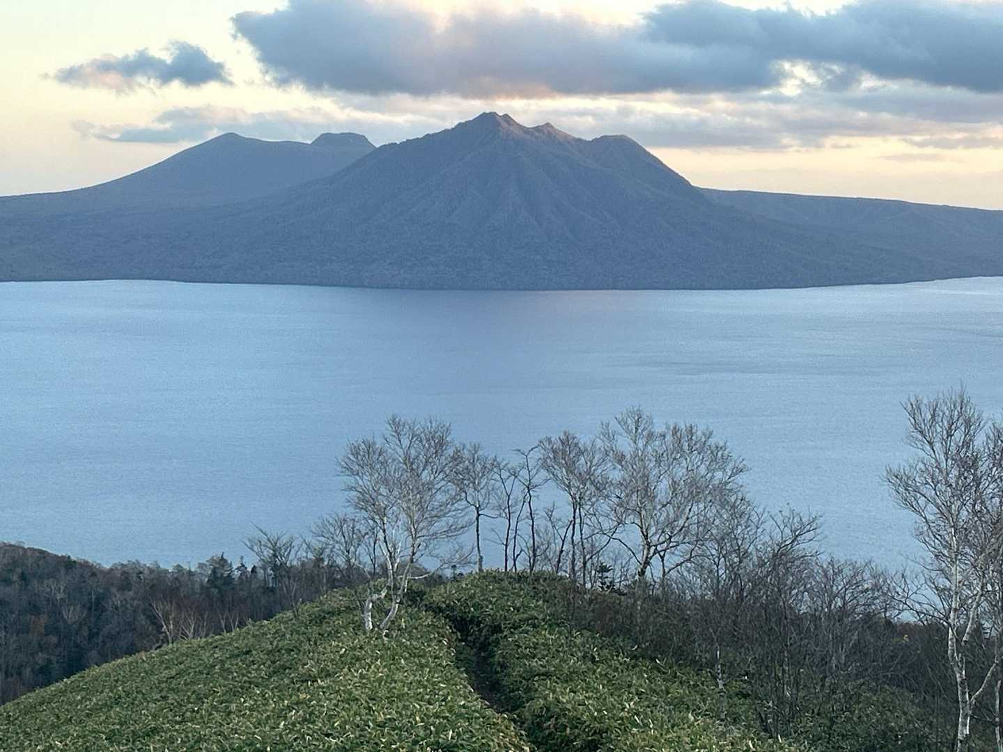 振り返って
風不死岳と樽前山⛰️