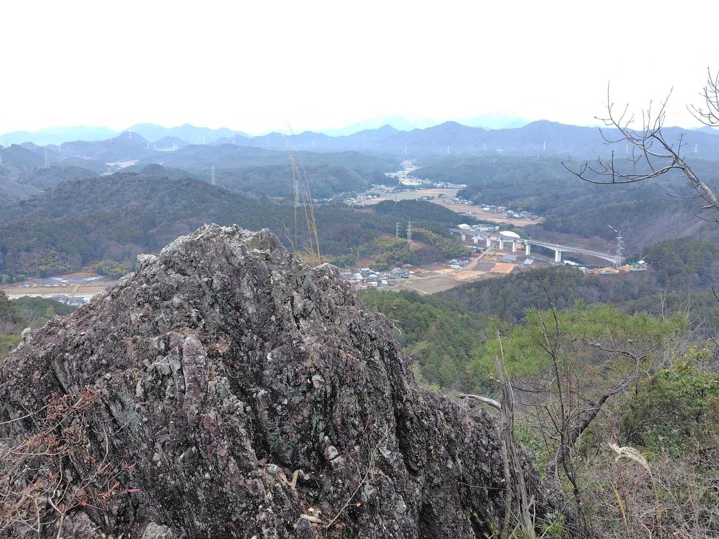 あおぎ岩からの北方向の眺め‼️