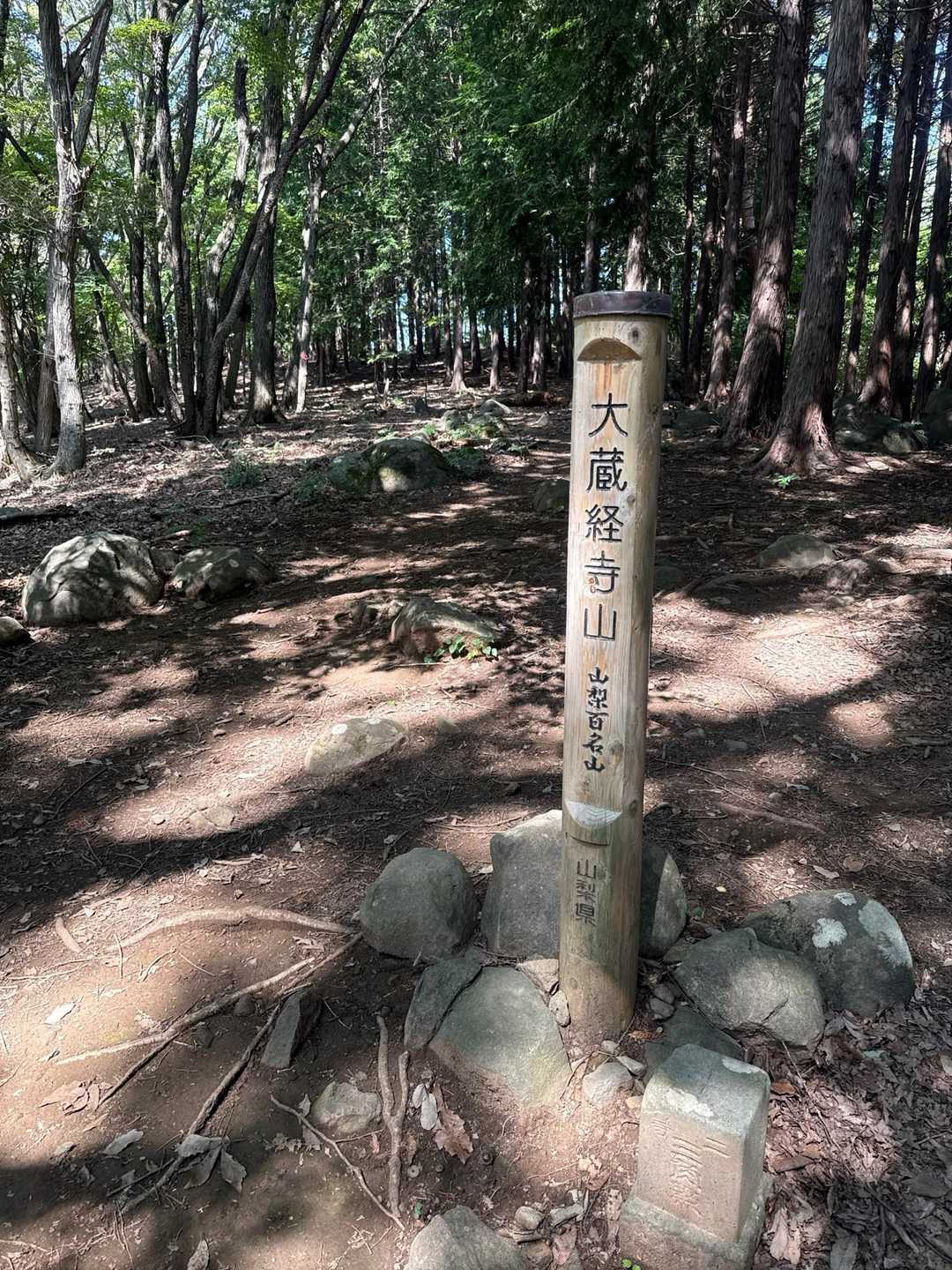 大蔵経寺山登山口-山神宮社-大蔵経寺山-大蔵経寺山登山口 往復コースの写真