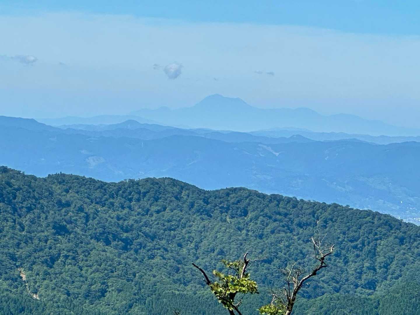 雲仙普賢岳が見えました