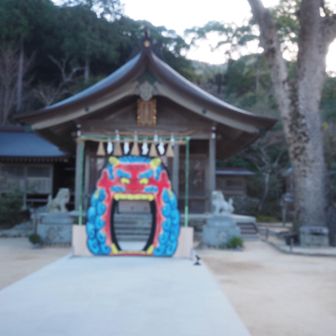 竈門神社にも新年のご挨拶
まぁ、これぐらいの時間は人も少ない