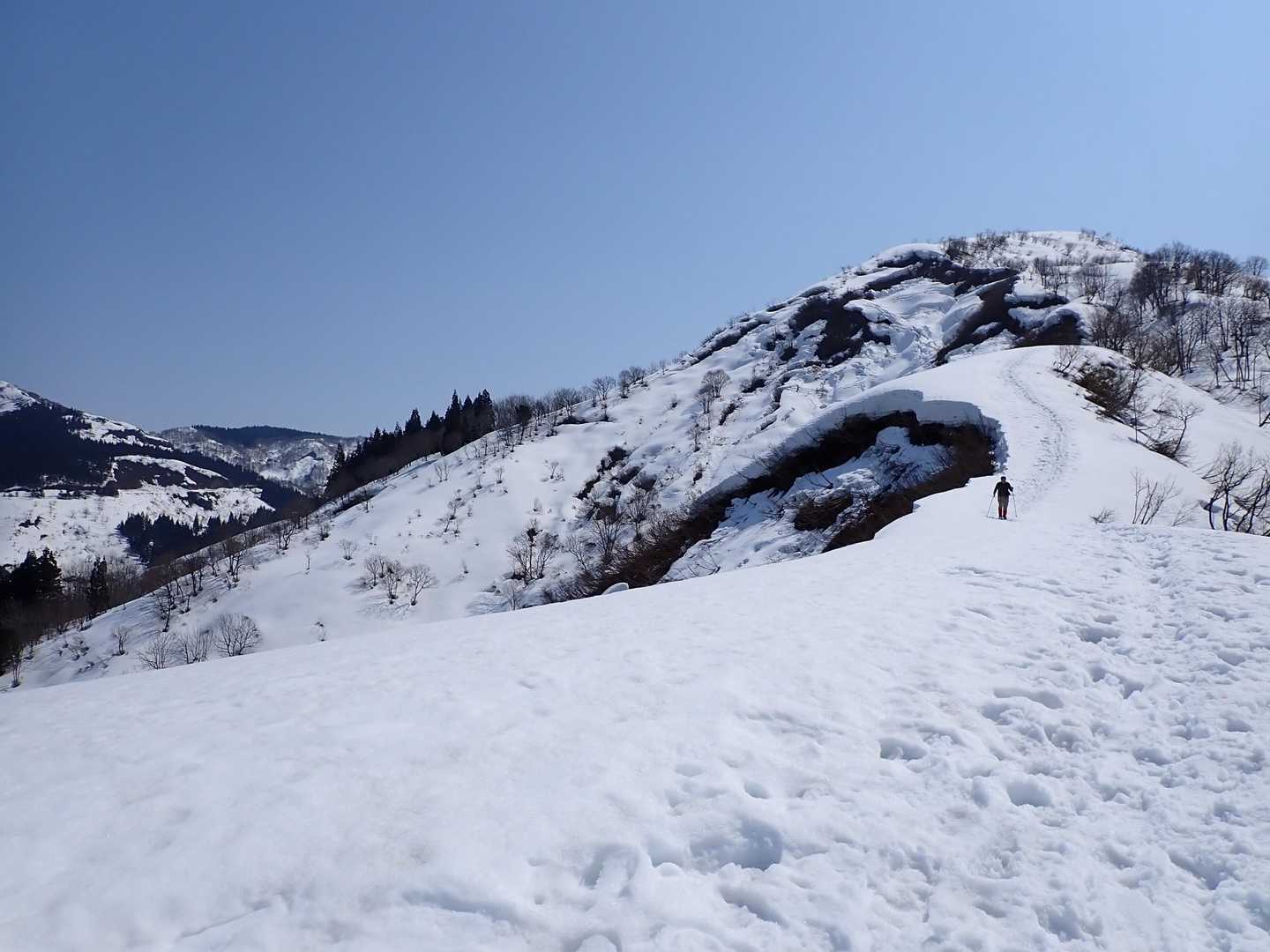 前方は、冬山の雰囲気😍