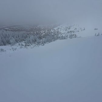 あきてきたので、小屋下でも滑りますか～？