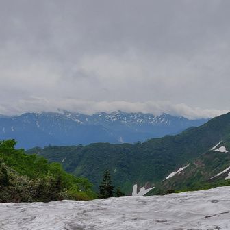 後ろ 立山連峰〜