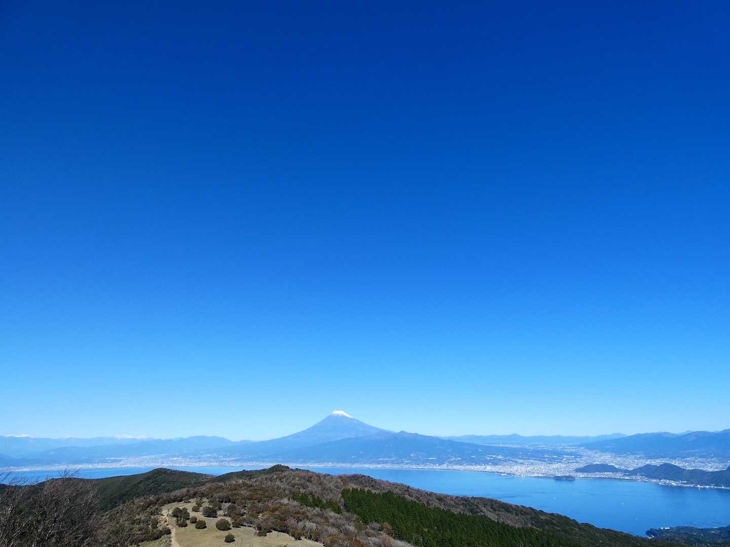 大曲茶屋バス停-土肥峠-伽藍山-古稀山-達磨山-小達磨山- 縦走コースの写真