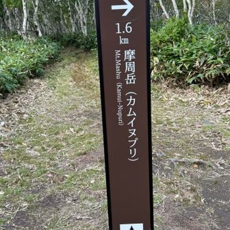 摩周岳分岐に到着🙌