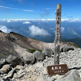 剣ヶ峰の山頂に到着。