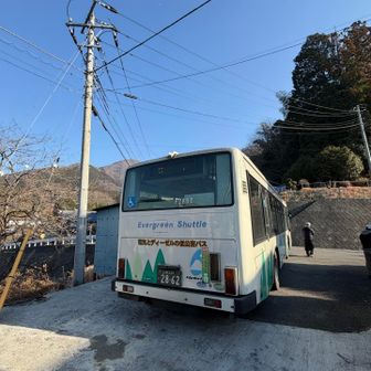 バスで井戸まで　午前中1便しかありません⚠️