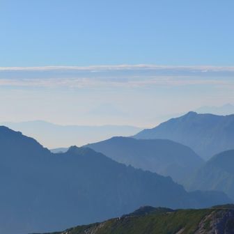 富士山もうっすらだけど見えた。