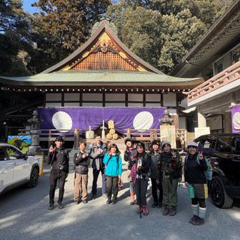 多度大社さんで記念撮影