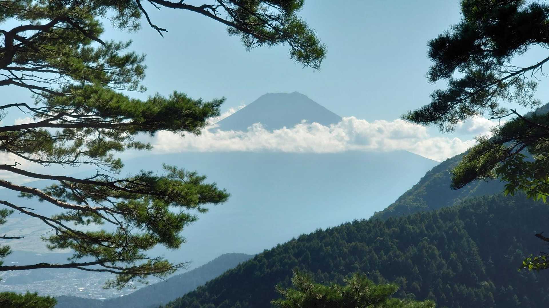 三ッ峠山登山口-三ッ峠山-三つ峠駅 縦走コースの写真
