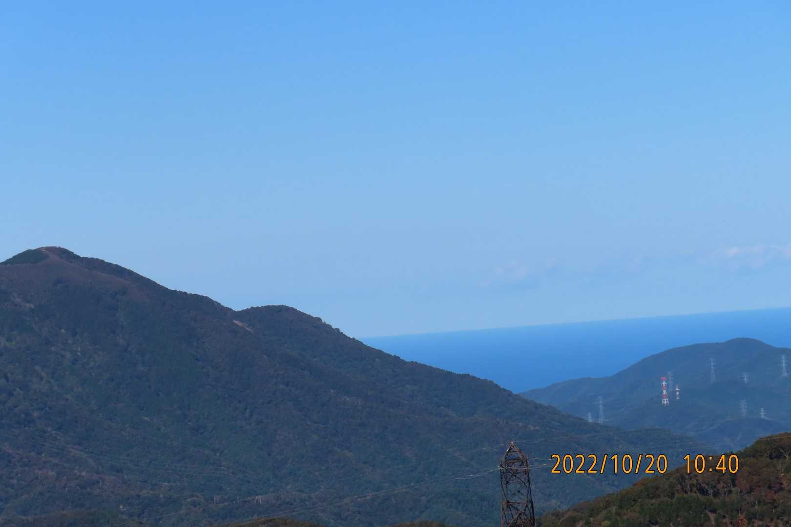 この日初めて見た日本海＝若狭湾①