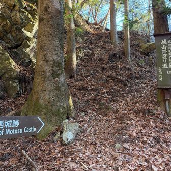竜ヶ岳下山後、ロード歩きを経てここから取り付きます🥾
本栖城址(城山)、やっぱ城址なんでそこそこ急登ですね😁
古い人間なもんで、上九一色村というと某宗教団体が思い浮かんじゃいます😅