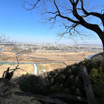 浅間岳からの下山途中の羽村神社から。