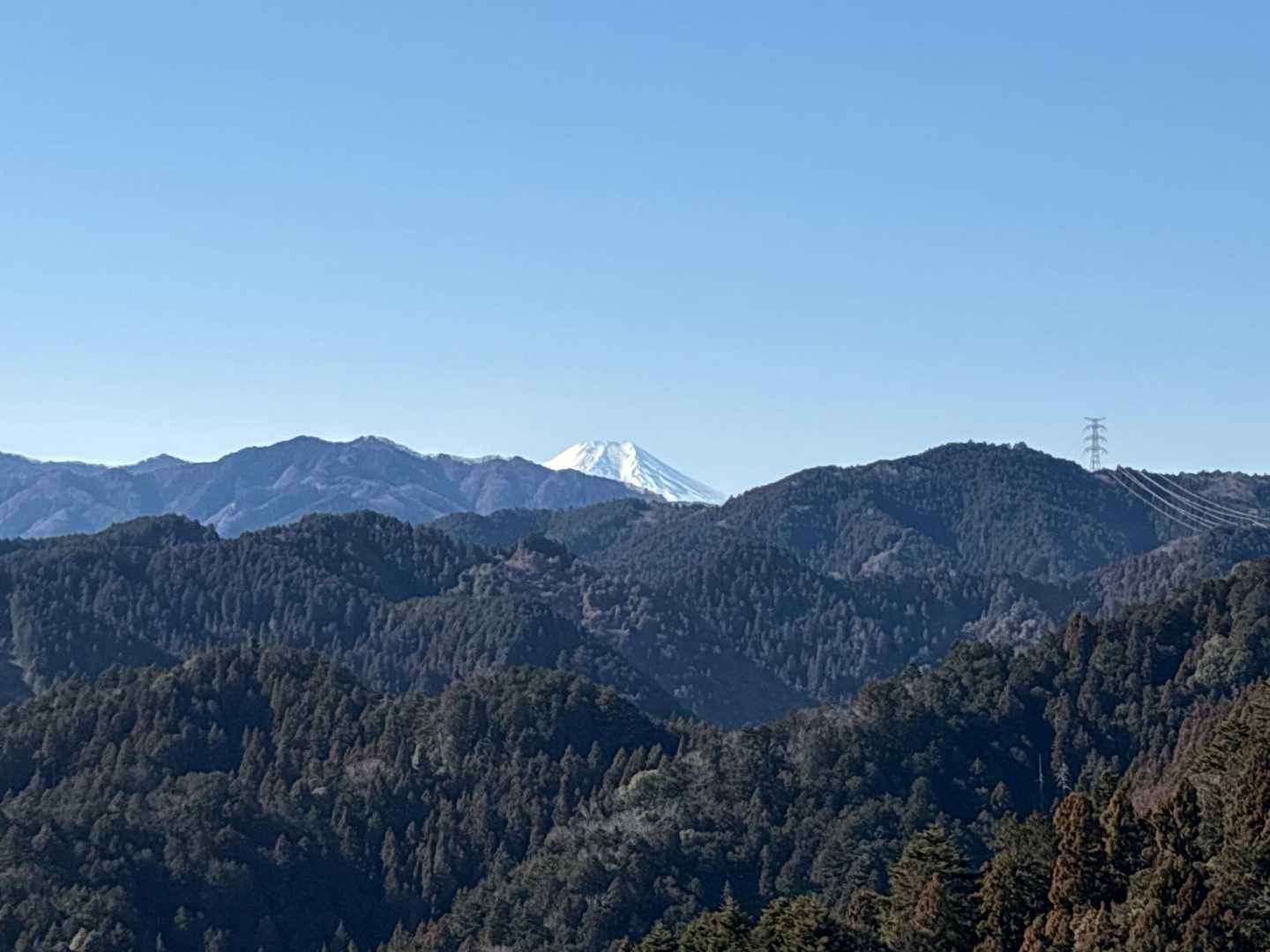 富士山が見える