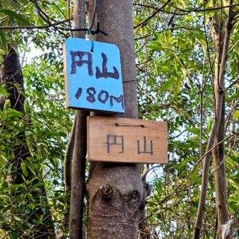 ピーク⑥ラストの円山山頂
ロープ頼りの急登でした