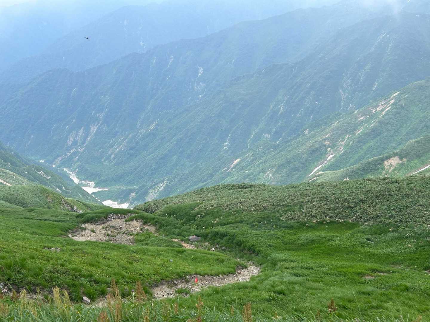 赤い🚩に従って進むと水場があります