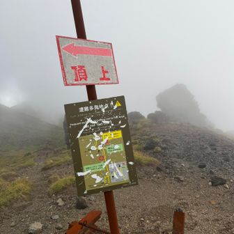 ニセ金庫岩がかすんでる
もうダメ、ロープウェイに間に合わない！