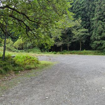 河原の駐車場スタート