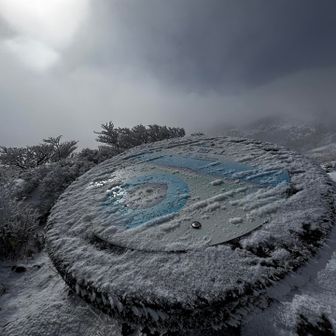 山頂は暴風🌀
とりあえずの証拠写真