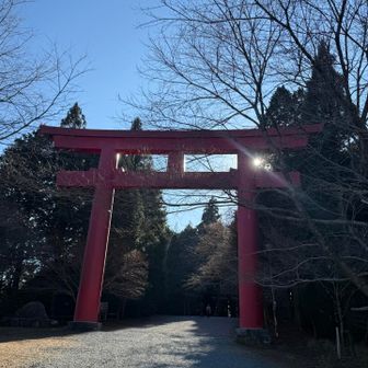 お宮に戻って、下山開始！