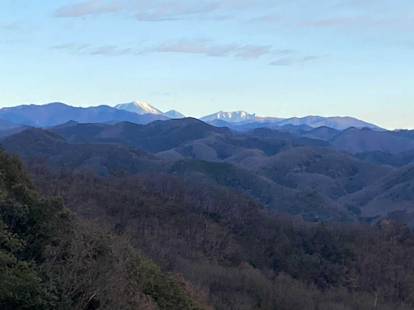 日光連山は雪化粧⛄️