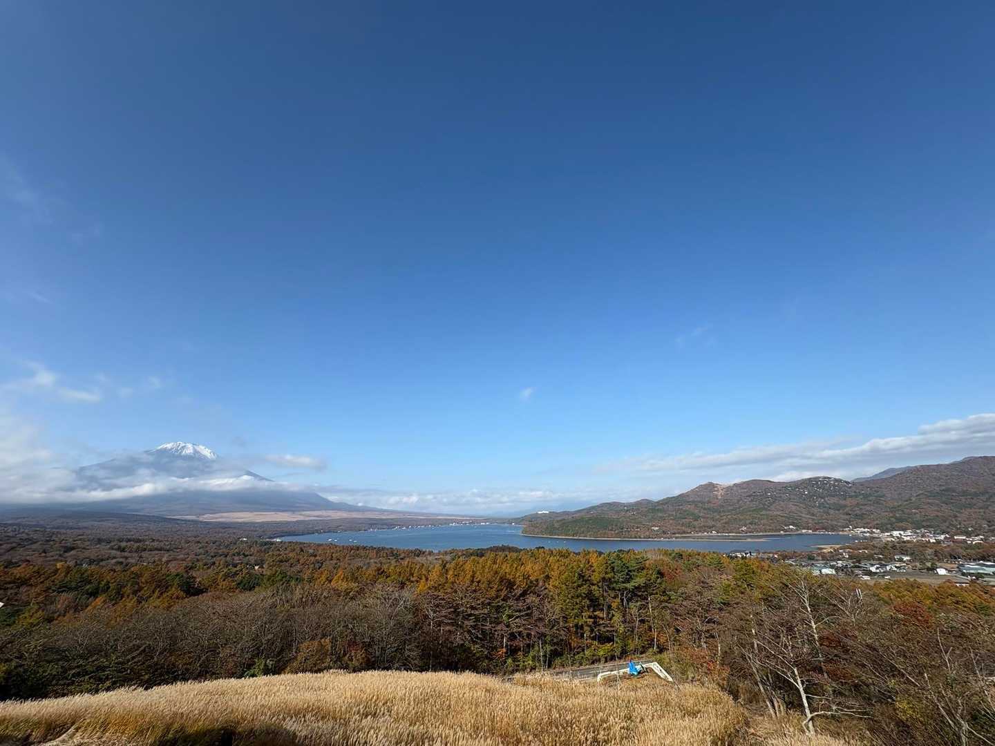 富士山と山中湖😊