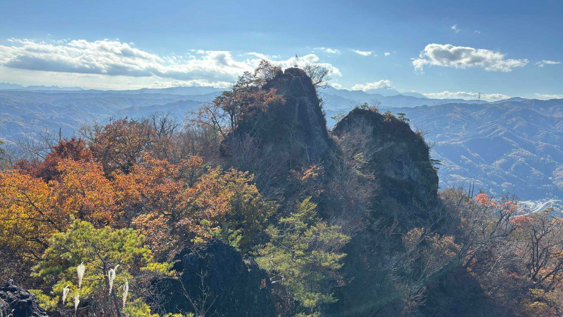 反対側から山頂