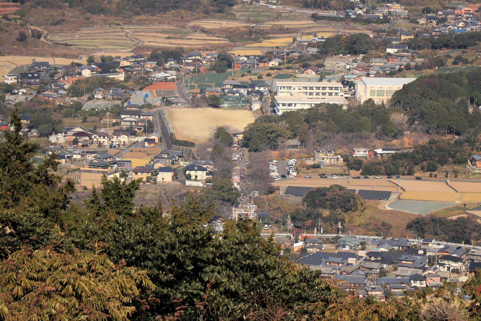 橘神社が見える
