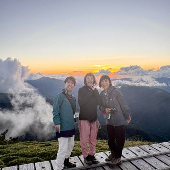 食後は夕日🌅
他のハイカーさんが撮ってくださった1枚