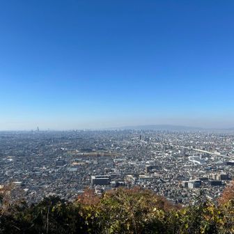枚岡展望台からの眺め