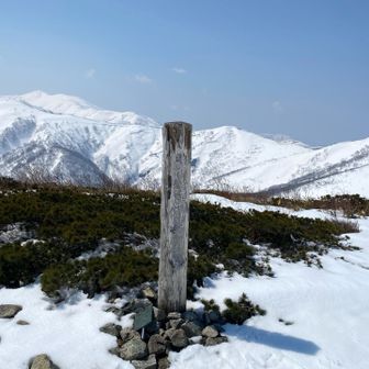 やっと沢尻岳に到着😊