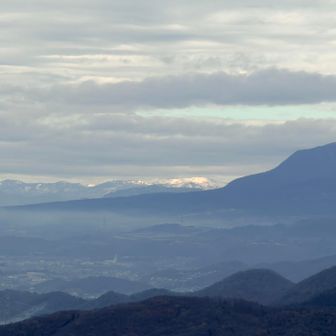 白く雪をかぶってるのは何山かな🏔️