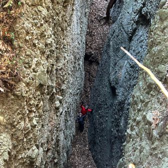 地割最底部からポーズ✌️