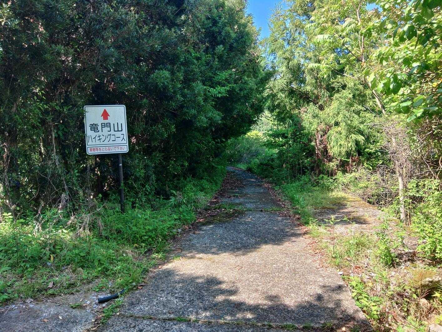 地味に続くコンクリート道💦