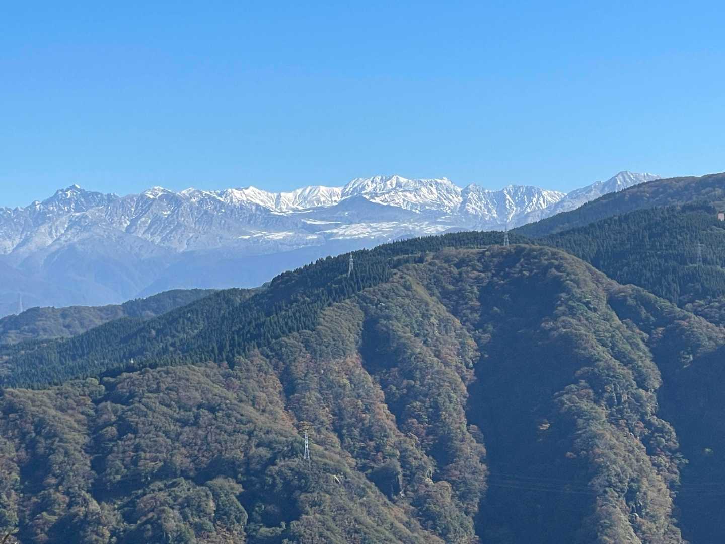 立山の冠雪